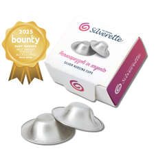 Silverette Silverette Nurturing Essentials Bundle with nursing cups, silver nipple shields, and essential care accessories.