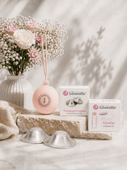 Silverette Starter Set with 925 silver nursing cups and accessories